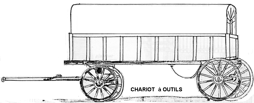 chariot à outils des pontonniers